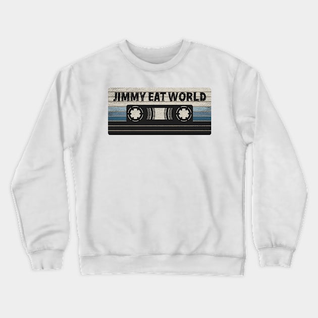 Jimmy Eat World Mix Tape Crewneck Sweatshirt by getinsideart